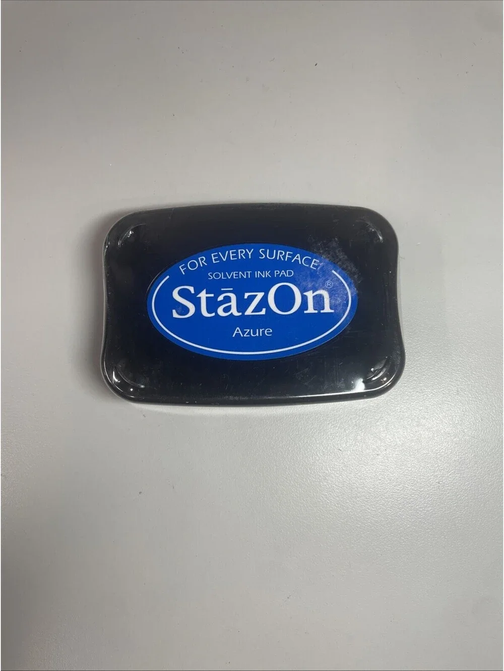 STAZON Solvent Ink Pad AZURE Tsukineko Archival For Every Surface Sealed